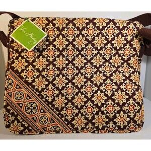 Vera Bradley  Messenger Bag Medalion Quilted Crossbody Satchel 16” Msrp $80 NEW